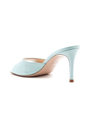 Sandalo Boa in pelle lucida azzurra ROBERTO FESTA | BOALACKMEMORY